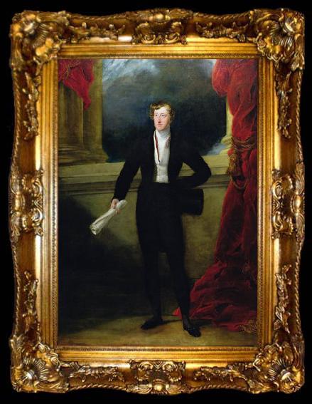 framed  George Hayter William Spencer Cavendish, 6th Duke of Devonshire, ta009-2